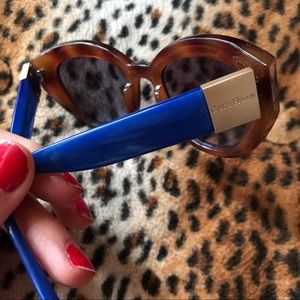 cole haan | tortoise & blue sunnies